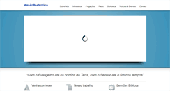 Desktop Screenshot of missaoboanoticia.com.br