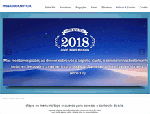 Tablet Screenshot of missaoboanoticia.com.br